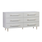 Picture of White, Black and Grey Nightstand
