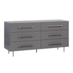 Picture of White, Black and Grey Nightstand