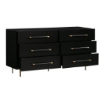 Picture of White, Black and Grey Nightstand