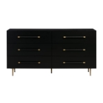 Picture of White, Black and Grey Nightstand