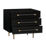 Picture of White, Black and Grey Nightstand