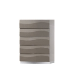 Picture of Gloss Grey 5 Drawer Chest