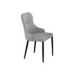 Picture of Faux leather Steel legs in matte black finish  Side Chair