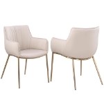 Picture of Faux leather upholstery Arm Chair