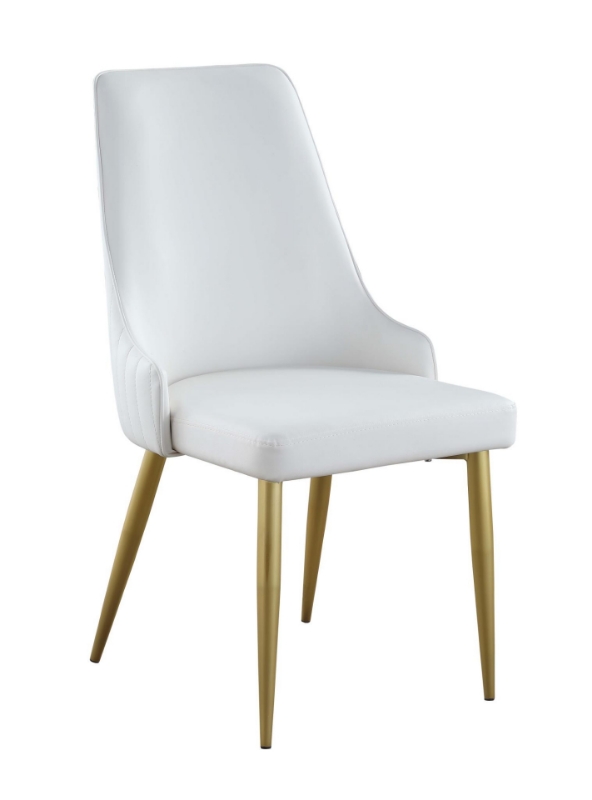 Picture of White faux leather Chair