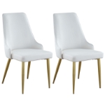 Picture of White faux leather Chair