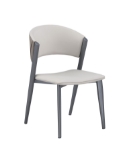 Picture of Brown & Beige faux leather Side Chair