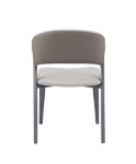 Picture of Brown & Beige faux leather Side Chair