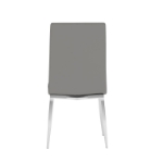 Picture of Gray or Black faux leather upholstery Side Chair