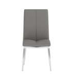 Picture of Gray or Black faux leather upholstery Side Chair