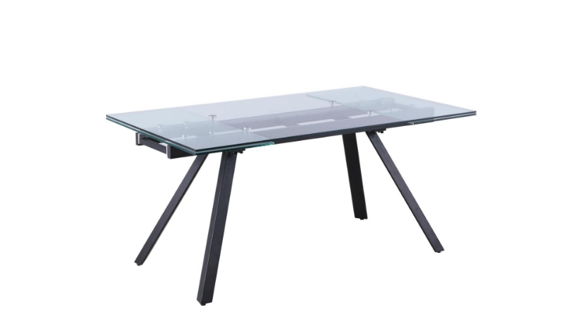 Picture of 35"x 63" extendable clear glass top Extendable Table