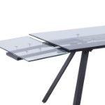 Picture of 35"x 63" extendable clear glass top Extendable Table