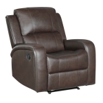 Picture of Brown Genuine leather Reclining Chair