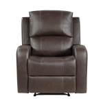 Picture of Brown Genuine leather Reclining Chair