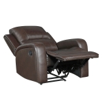 Picture of Brown Genuine leather Reclining Chair