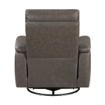 Picture of Genuine leather Dark Brown Glider Reclining Chair