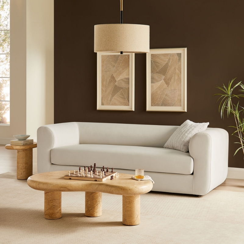 Picture of 89" Velvet Upholstered Sofa