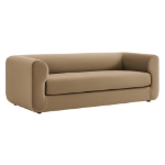Picture of 89" Velvet Upholstered Taupe Sofa