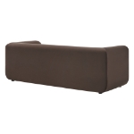 Picture of 89" Velvet Upholstered Chocolate Brown Sofa