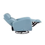 Picture of Genuine leather Glider Blue Reclining Chair