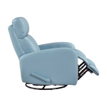 Picture of Genuine leather Glider Blue Reclining Chair