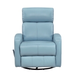 Picture of Genuine leather Glider Blue Reclining Chair