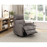 Picture of Genuine leather Glider Mocha Reclining Chair