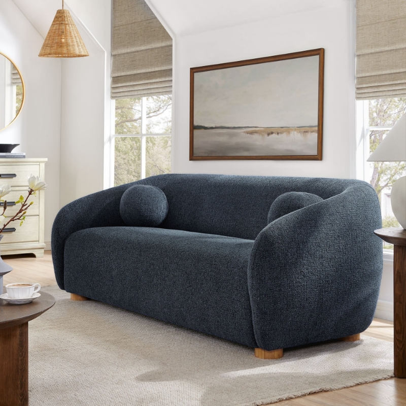 Picture of Fabric Sofa in Navy