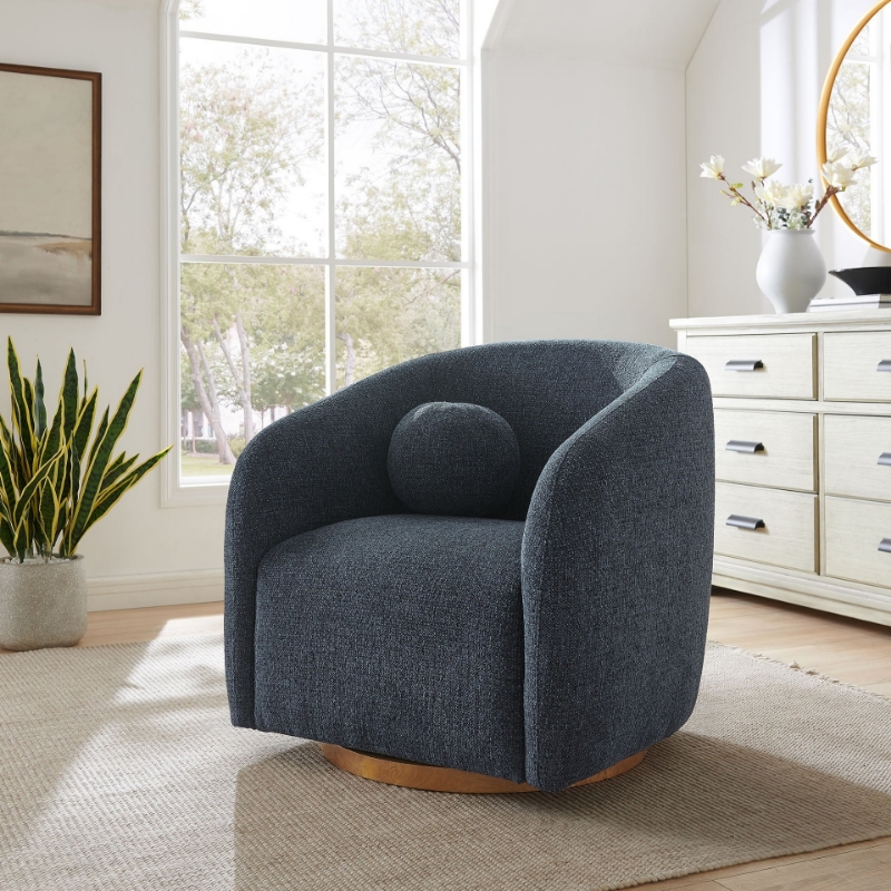 Picture of Fabric Armchair in Navy
