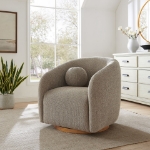 Picture of Fabric Armchair in Taupe