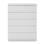 Picture of 36"L x 47"H White Five Drawer Chest