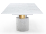 Picture of 120" x 48"  Marble White or Black Rectangular Dining Table