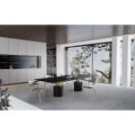 Picture of 120" x 48"  Marble White or Black Rectangular Dining Table