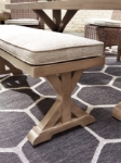 Picture of Outdoor fabric Bench with Cushion