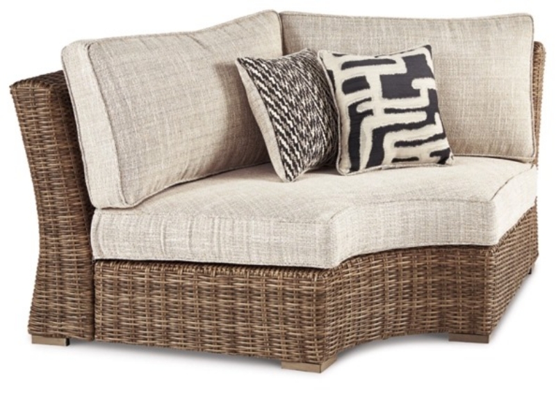 Picture of Outdoor fabric Curved Corner Chair w/Cushion