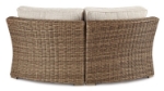 Picture of Outdoor fabric Curved Corner Chair w/Cushion