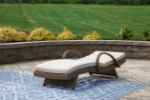 Picture of Outdoor fabric Chaise Lounge with Cushion