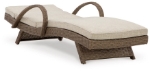 Picture of Outdoor fabric Chaise Lounge with Cushion