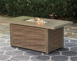 Picture of Outdoor fabric Rectangular Fire Pit Table