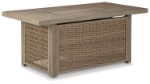 Picture of Outdoor fabric Rectangular Fire Pit Table