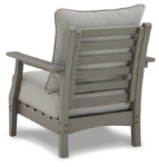Picture of Outdoor Gray finish wood Lounge Chair w/Cushion