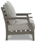 Picture of Outdoor Gray finish wood Lounge Chair w/Cushion