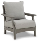 Picture of Outdoor Gray finish wood Lounge Chair w/Cushion