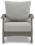 Picture of Outdoor Gray finish wood Lounge Chair w/Cushion