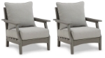 Picture of Outdoor Gray finish wood Lounge Chair w/Cushion