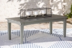 Picture of Outdoor Gray finish wood Rectangular Cocktail Table