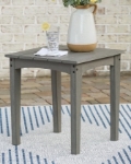 Picture of Outdoor Gray finish wood Square End Table
