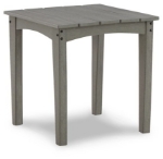 Picture of Outdoor Gray finish wood Square End Table