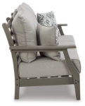 Picture of Outdoor Gray finish wood Sofa with Cushion