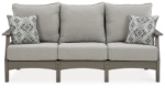 Picture of Outdoor Gray finish wood Sofa with Cushion